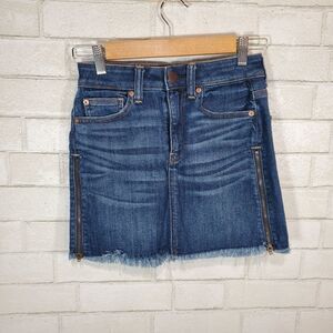 AEO high-rise jean mini skirt
